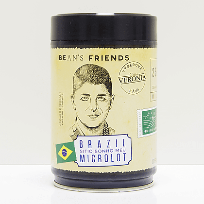 Zrnková výberová káva Brazil Microlot - Slovenská rodinná pražiareň kávy Coffee VERONIA