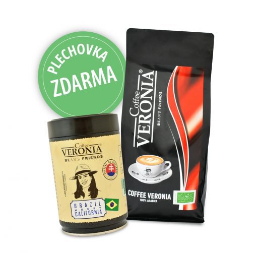 Plechovka kávy California a Coffee VERONIA