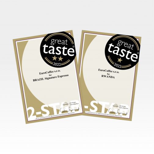 Certifikáty Grat Taste Espresso a Rwanda