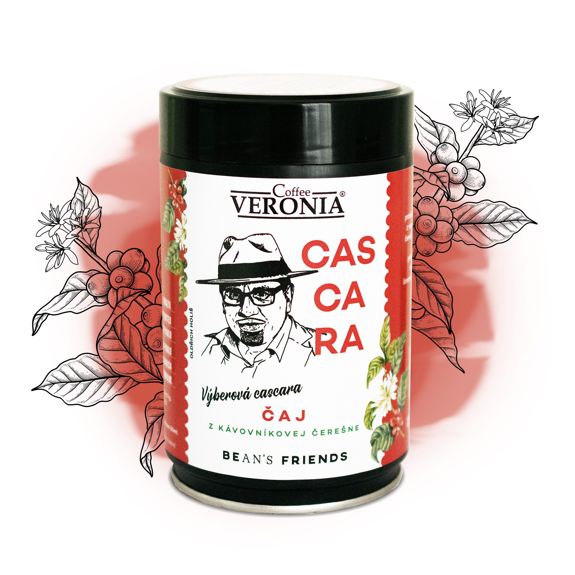 Výberová CASCARA s limitovanou edíciou výberovej kávy FRIENDS RUBI + čaj MERIDIANI grátis